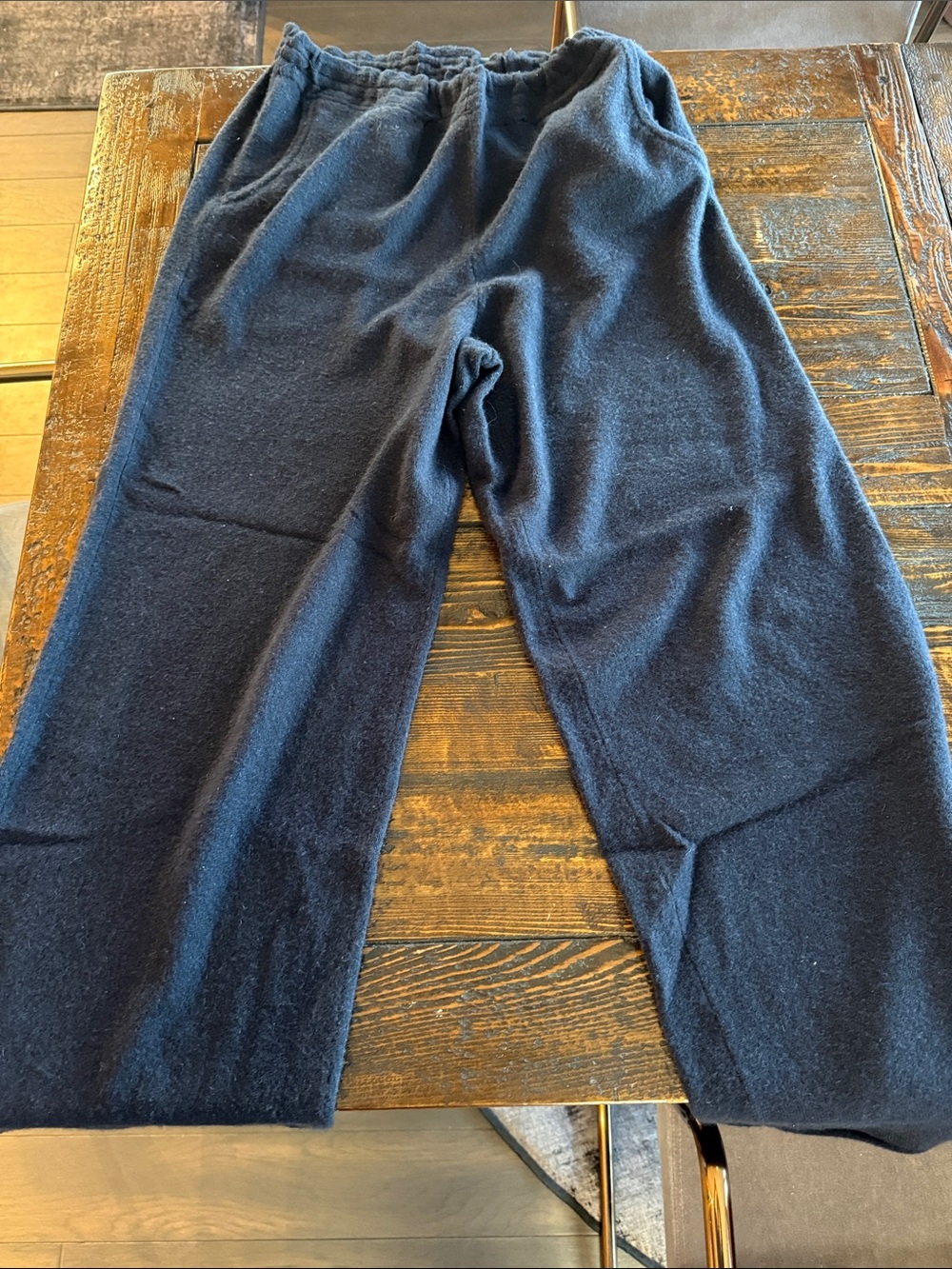NakedCashmere Straight Leg Pants in Navy Blue